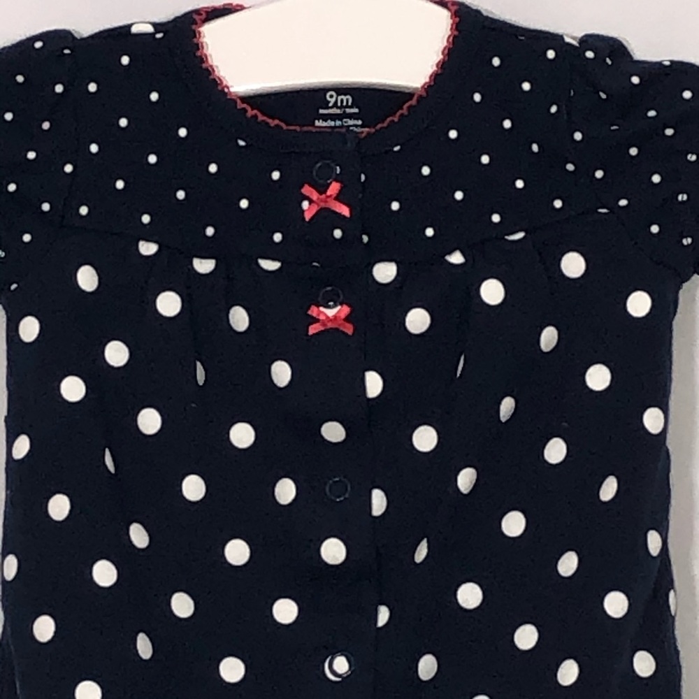 CARTER'S POLKA DOTS BUBBLE ROMPER - Picture 4 of 6
